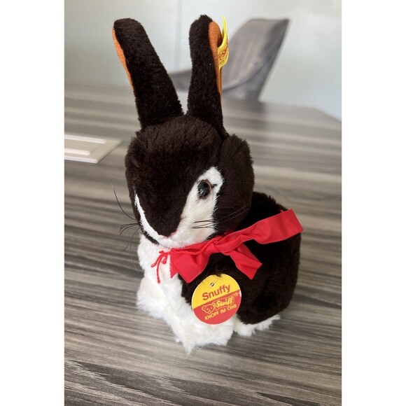 VINTAGE STEIFF BUNNY RABBIT SNUFFY #2933 Name & Ear Tag & Ribbon Great Condition - Picture 4 of 6